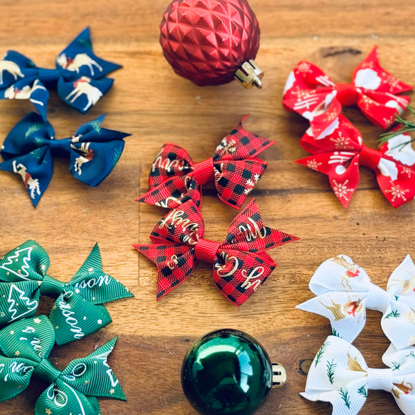 Christmas Hair Bow Accessories