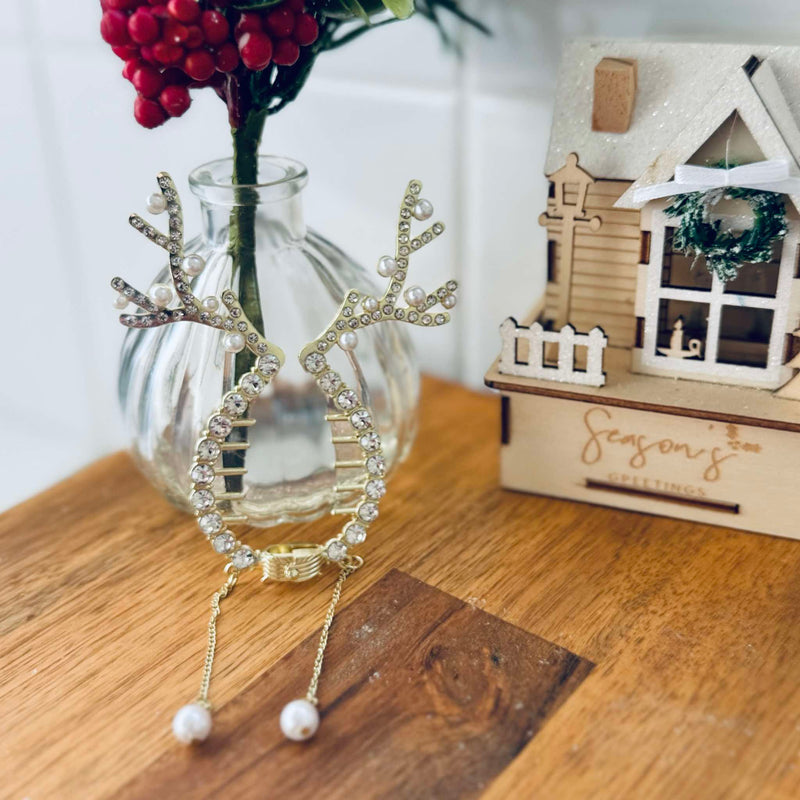 Christmas Reindeer - Hair Clip