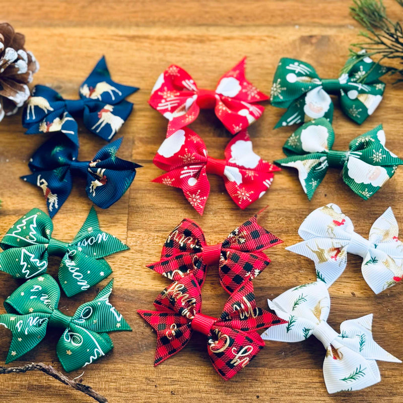 Christmas Hair Bow Accessories