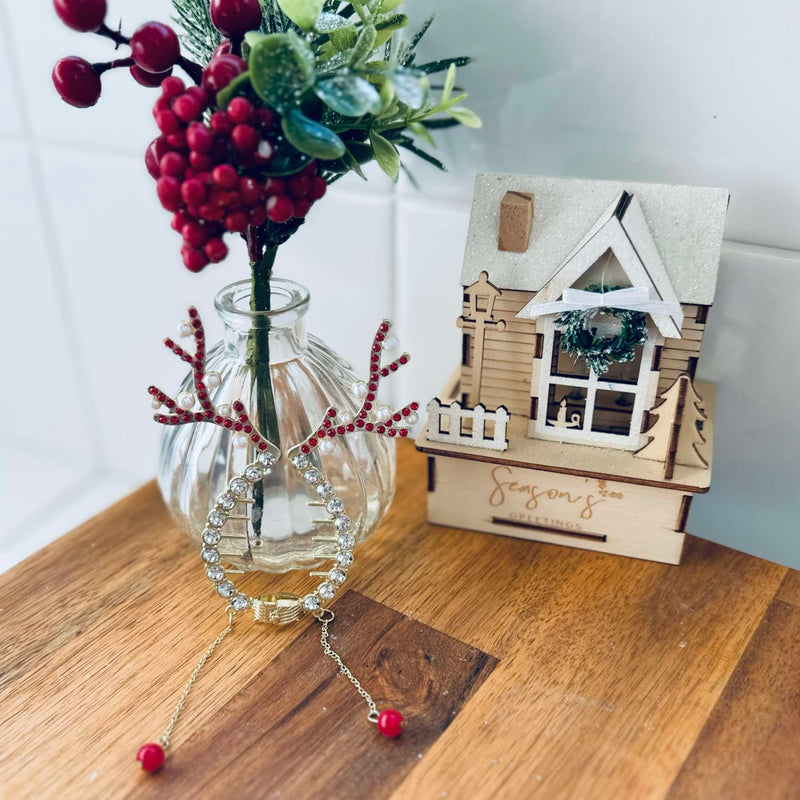 Christmas Reindeer - Hair Clip