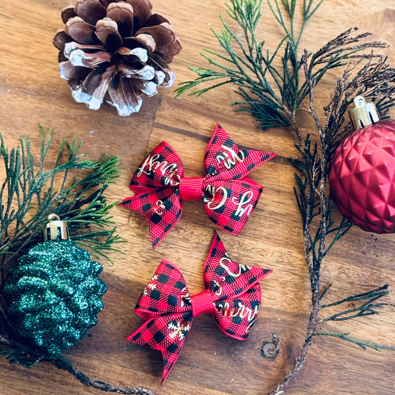 Christmas Hair Bow Accessories