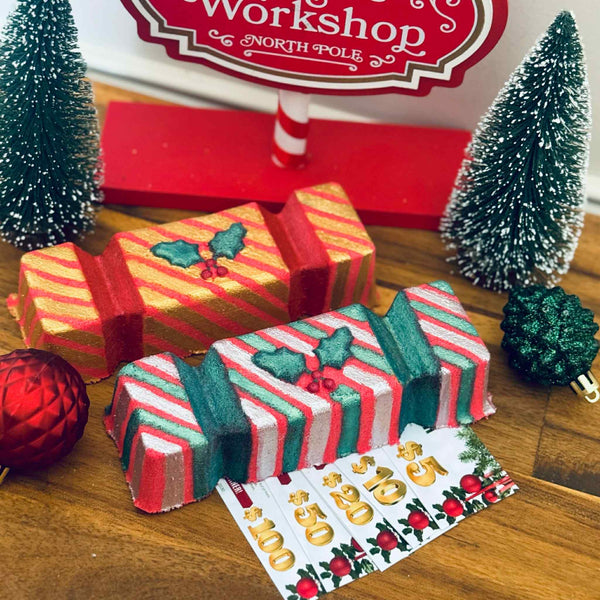 Surprise Voucher Christmas Bon Bon Bath Bomb