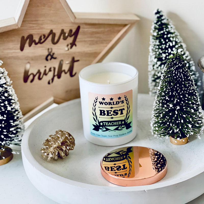 Teacher Candle Gift - Elegant or French Boutique Collection