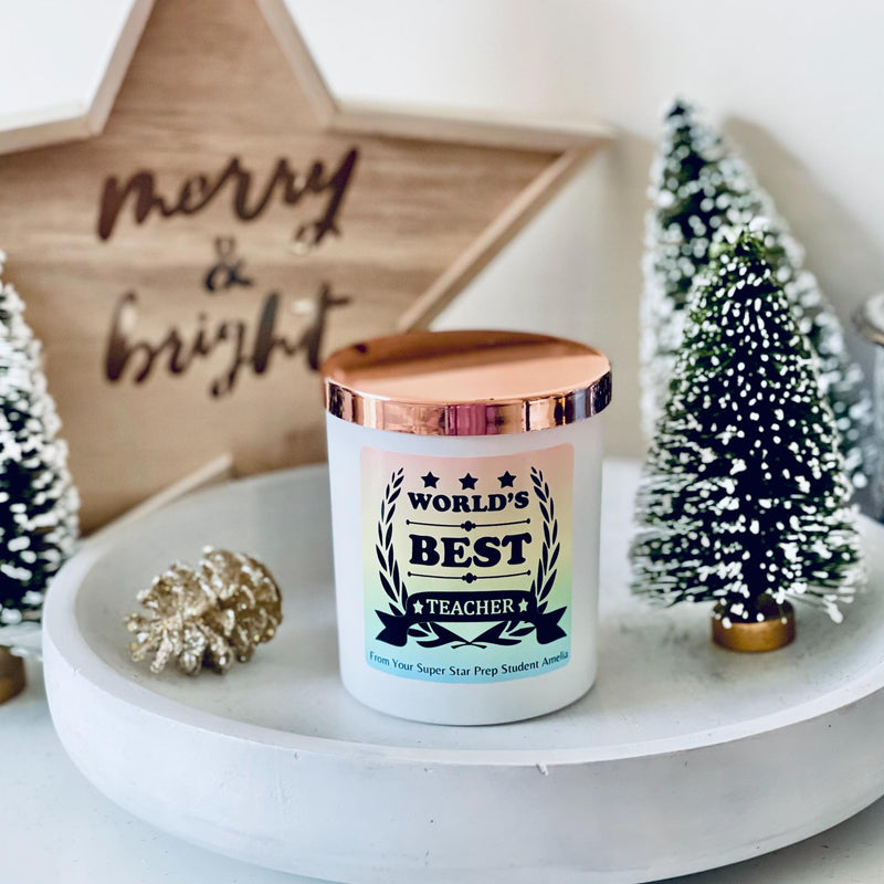Teacher Candle Gift - Elegant or French Boutique Collection