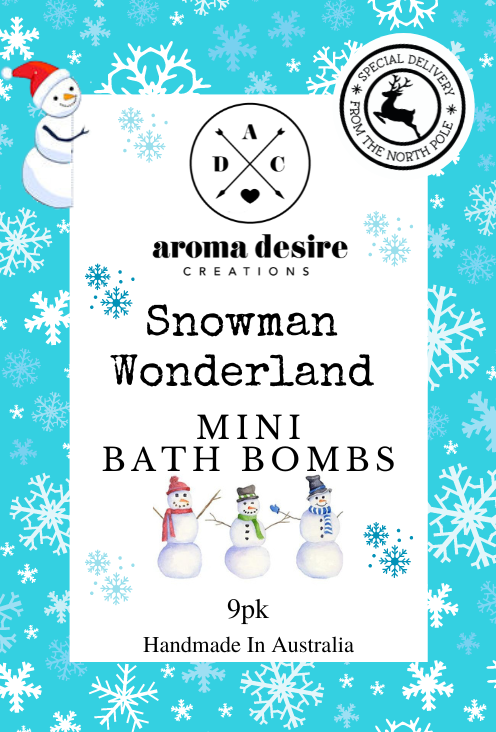 Snowman Wonderland Mini Bath Bombs 9pk