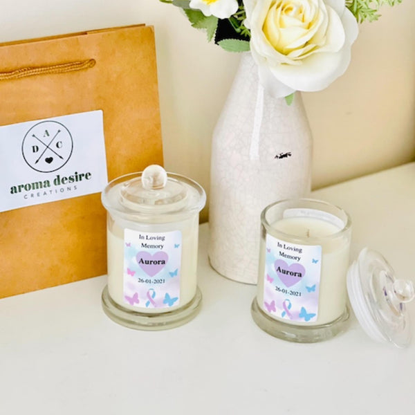 Personalised Baby Memorial Candle