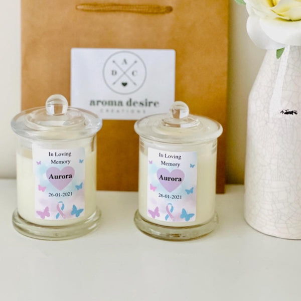 Personalised Baby Memorial Candle