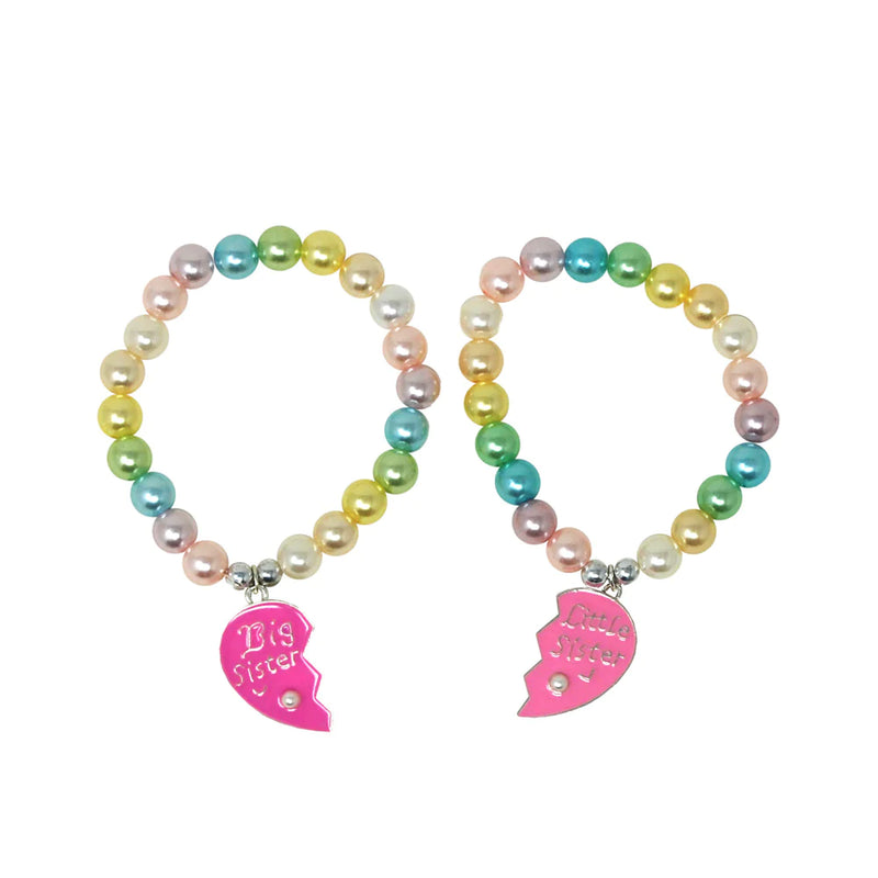 Big Sister Little Sister Pearl Bracelet Set