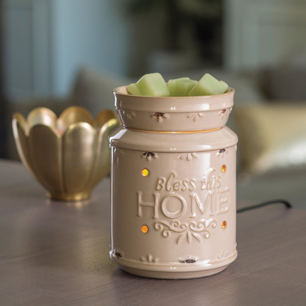 Cream Bless This Home Illumination Warmer