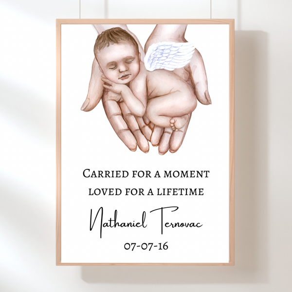 Personalised Angel Baby Wall Art